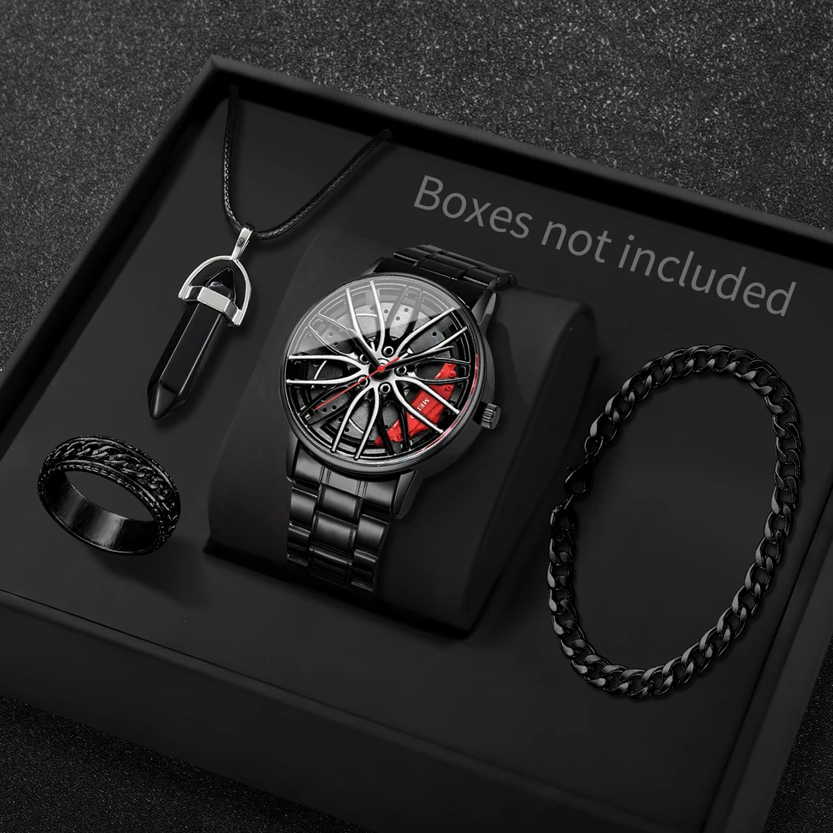 Jewelry Clasp Watches - 4PCS/Set Fashion 3d Car Wheel Dial