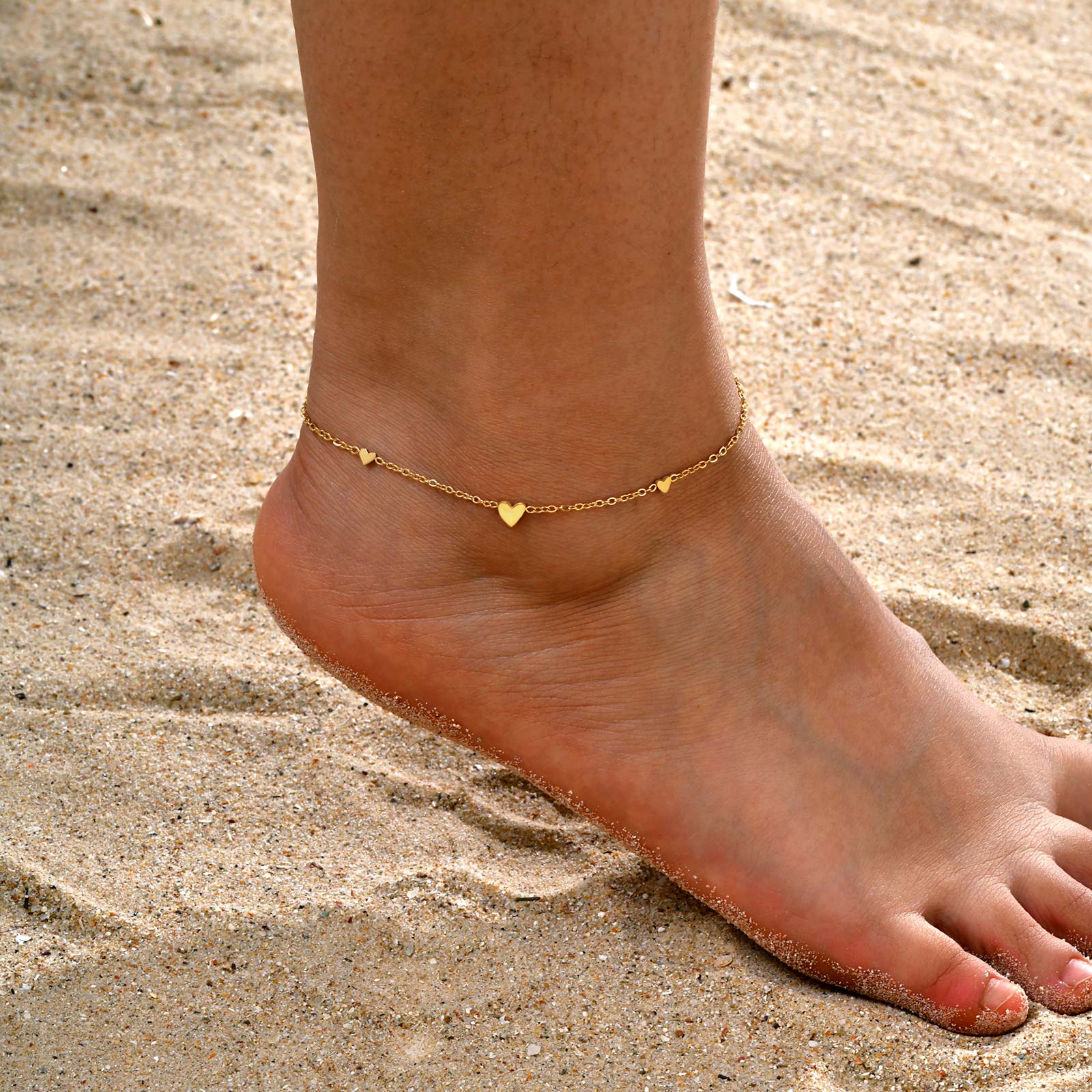 Stainless Steel Heart Anklets  - đánh giá và giá Jc Jewelry & Watches Reviews