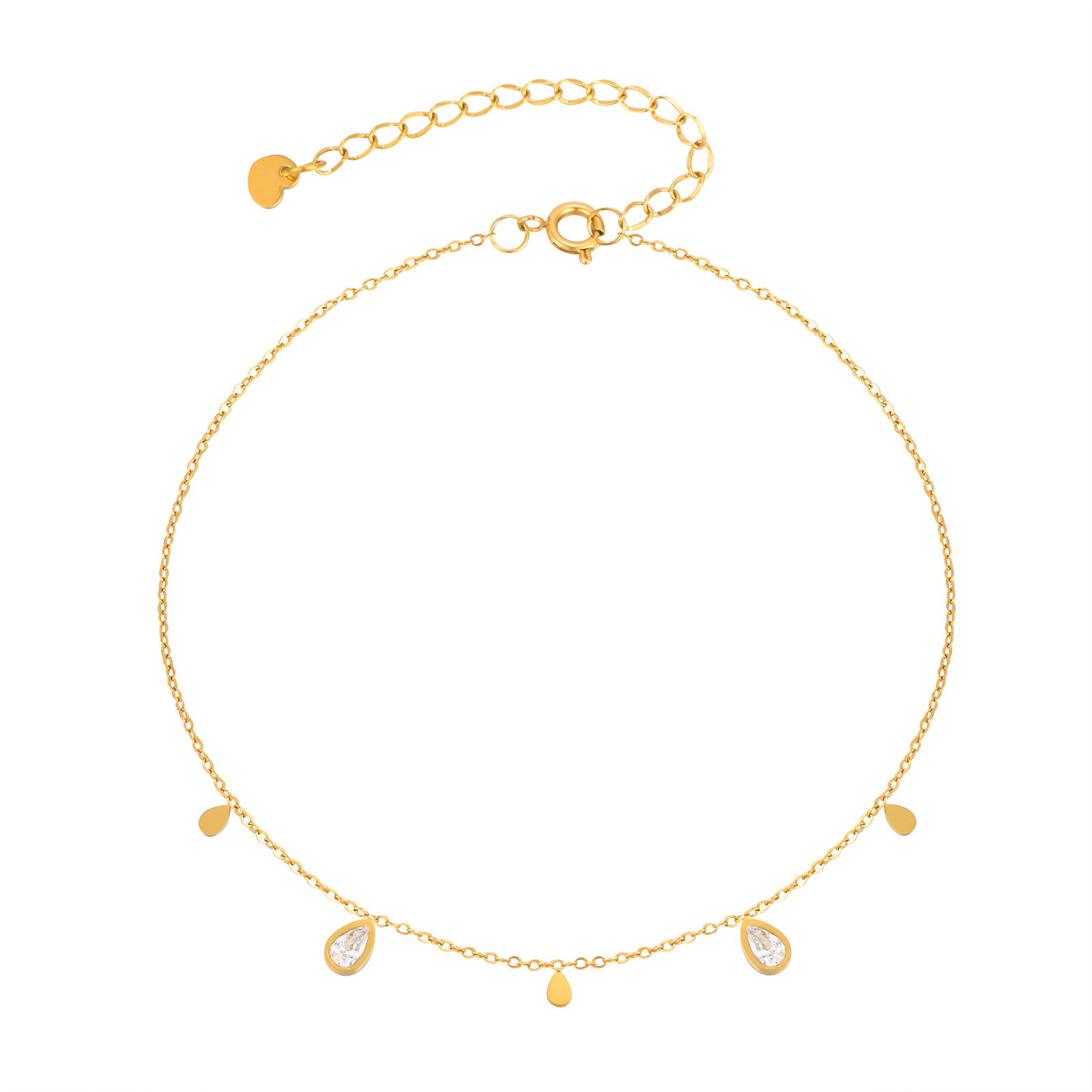 Dainty Water Drop Zircon Ankle - đánh giá và giá Jc Jewelry & Watches Reviews