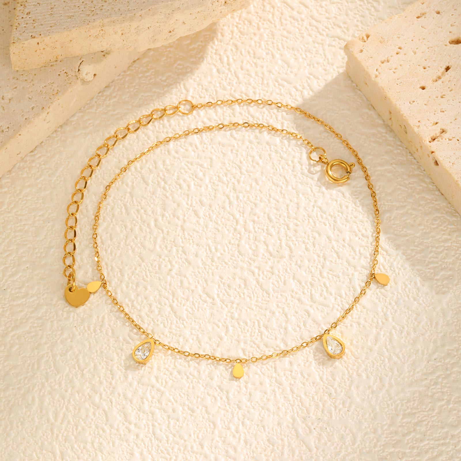 Dainty Water Drop Zircon Ankle - đánh giá và giá Jc Jewelry & Watches Reviews