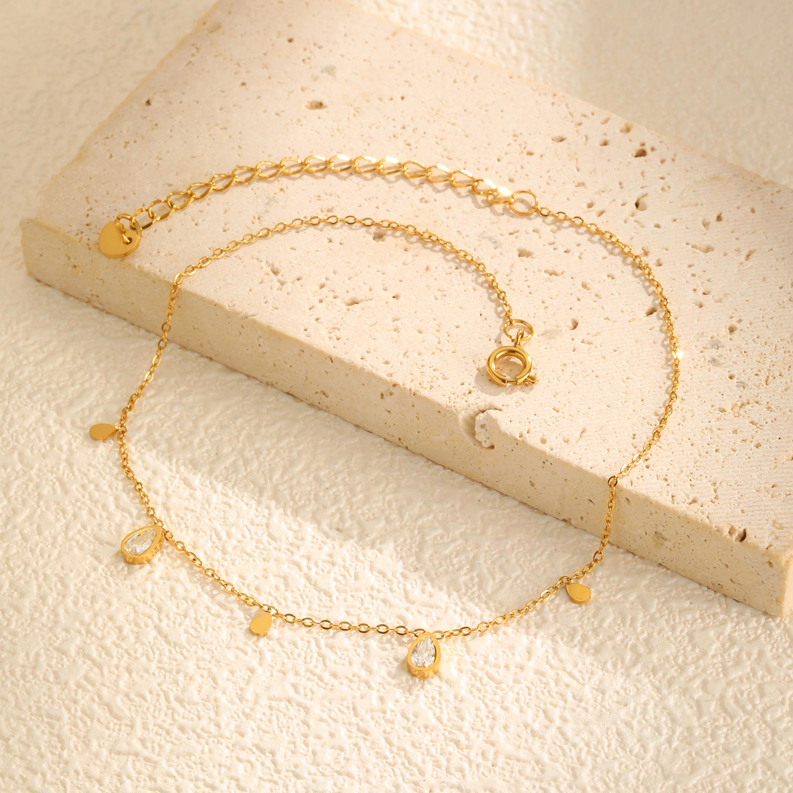 Dainty Water Drop Zircon Ankle - đánh giá và giá Jc Jewelry & Watches Reviews