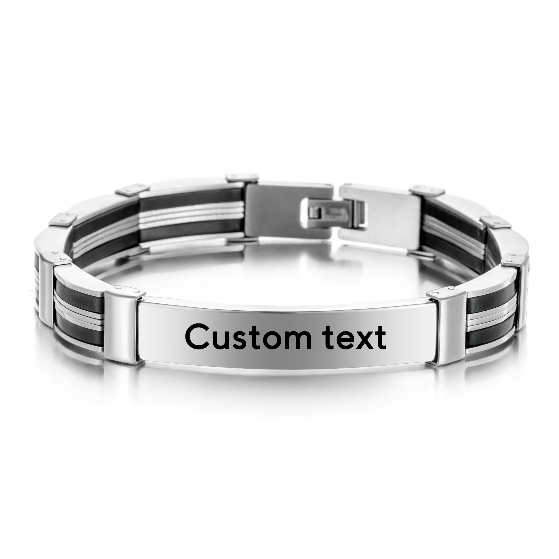 Punk Custom TEXT Name Men Stai - đánh giá và giá Jewelry Clasp Watches
