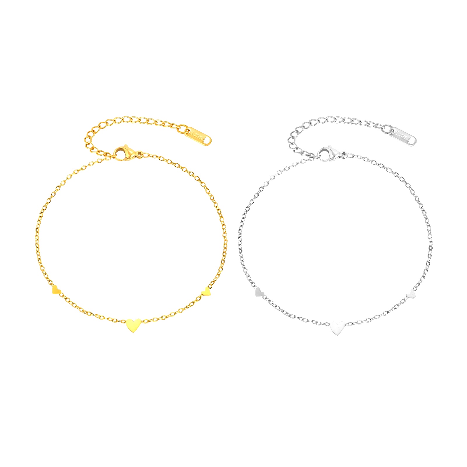 Stainless Steel Heart Anklets  - đánh giá và giá Jc Jewelry & Watches Reviews